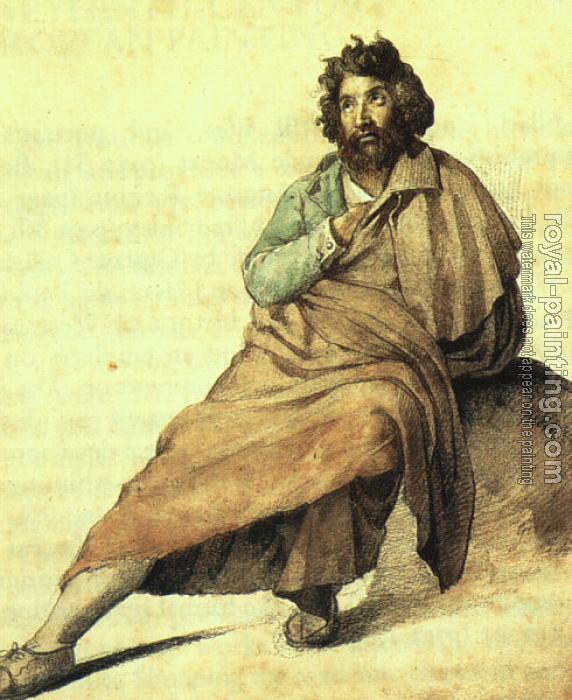 Theodore Gericault : Seated Italian Peasant